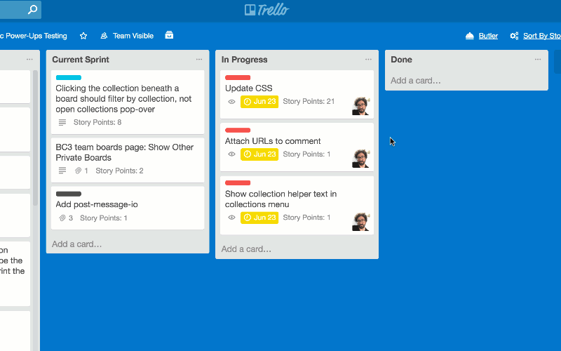 Work of trello